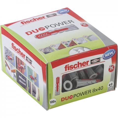 Универсален дюбел 8x40 DUOPOWER, снимка 2 - Универсални дюбели