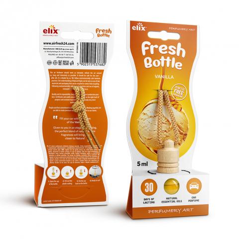 Ароматизатор за кола Elix Fresh bottle Ванилия 5 мл - Ароматизатори