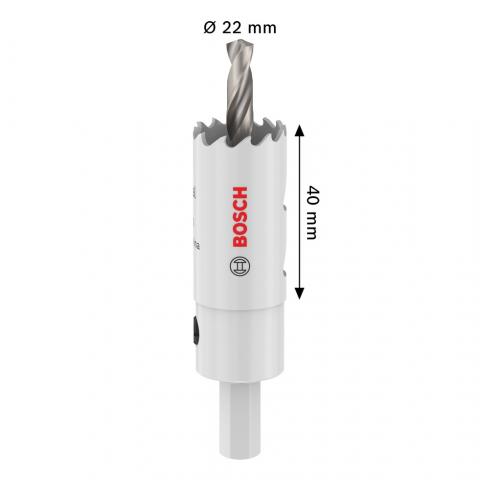 Боркорона Bosch ММ 22 мм, снимка 3 - Боркорони bi-metal