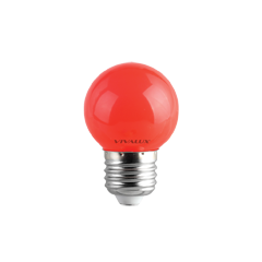 LED крушка G45 1W E27 червенa 60lm - Лед крушки е27