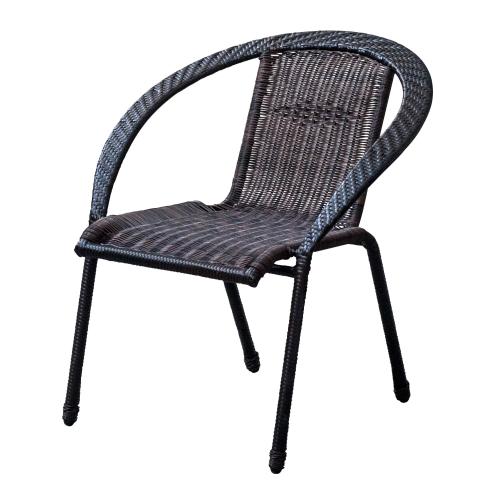 Ратанов стол Marrone, тъмно кафяво, снимка 5 - Ратанови столове
