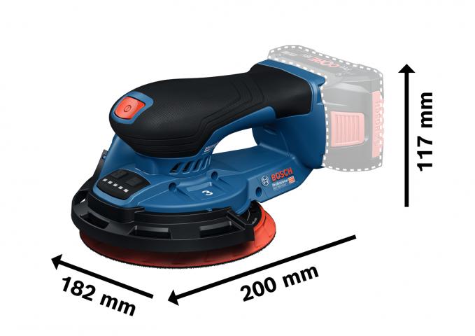 Акумулаторен eксцентършлайф Bosch Blue GEX 18V-150-3, снимка 5 - Ексцентършлайфи