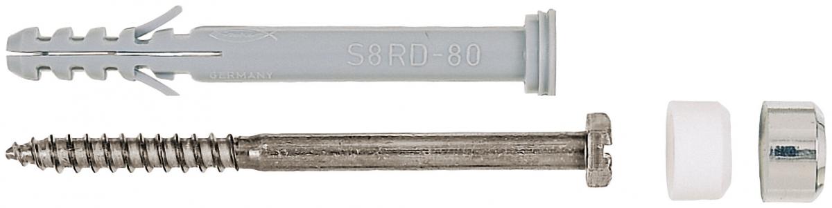 Комплект за тоалетни чинии S 8 RD 80 Fischer - Монтажни комплекти за санитарни изделия