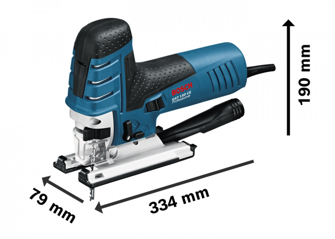 Прободен трион Bosch Blue GST 150 CE, снимка 3 - Кабелни прободни триони