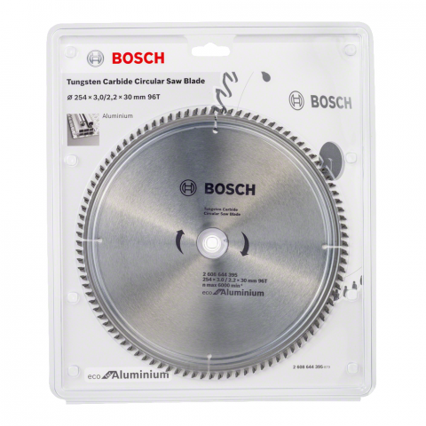Циркулярен диск ECО ALU 254x3.0x30 96T Bosch - Циркулярни дискове