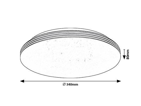 LED плафон Oscar2 18W 1350Lm 4000K кръг, снимка 3 - Плафони