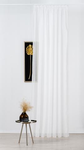 Перде воал Socotra 300 см бяло - Пердета по каталог (поръчка)
