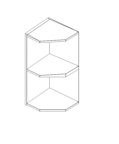 Талпи горен краен шкаф 29х29х70.5 - Кухни по проект в магазин