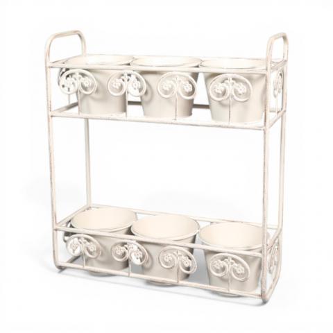 Цветарник за 6 броя саксии - Цветарници