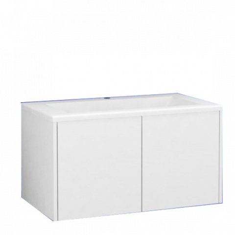 Шкаф Белами 90 см с ум-к, бял - Мебели за баня