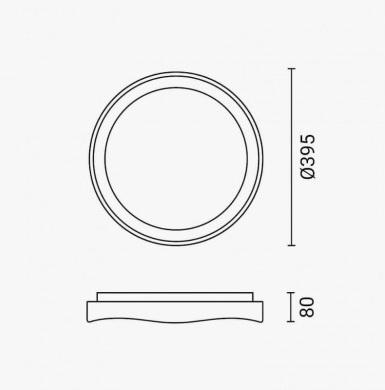 LED плафон Optonica 36 W бял, снимка 6 - Плафони