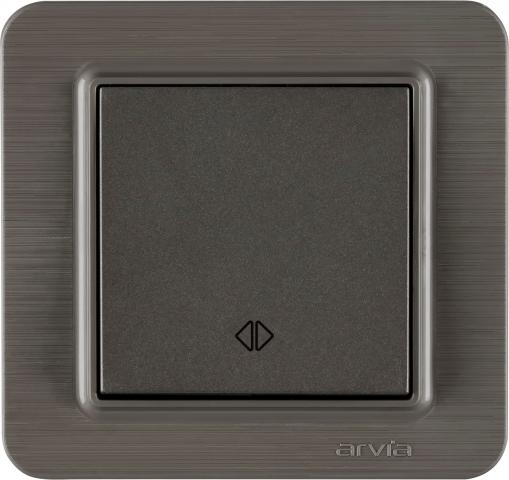 Lavin антрацит ключ Сх7 кръстат 250V 10A - Ключове и контакти