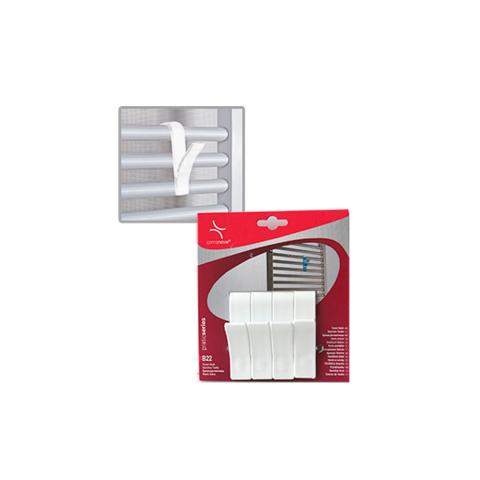 Закачалки за хавлии 4бр, Бели - Закачалки