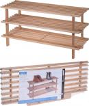 Етажерка за обувки 3 нива дървена