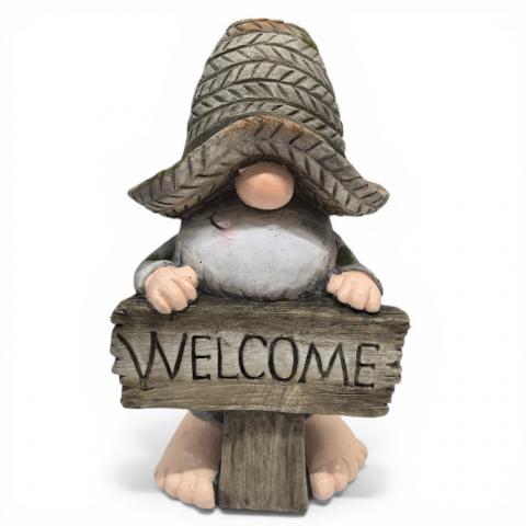Градинска фигура гном Welcome - Фигури