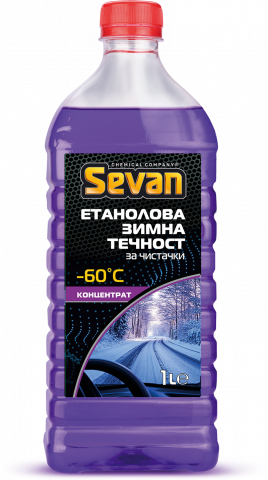 Зимна течност за чистачки Sevan -60°С 1 л - Зимни течности за чистачки