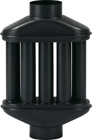 Радиатор порцелан мат черен ф130 - Кюнци за камини и печки