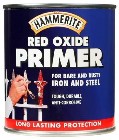 Грунд за метал Hammerite 0.5л, червен оксид - Грунд за метал