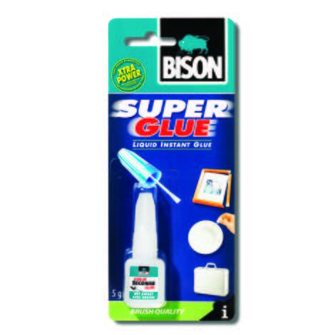 Супер лепило Bison с четка 5 г - Секундни лепила