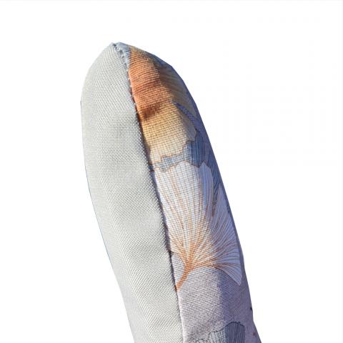 Градинска възглавница 90х44х6 см гинко/сиво, снимка 2 - Текстилен