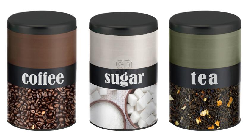 Кутия матови за кафе/захар/чай - Кутии за храна