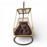 Висящ стол Capri беж/кафяв