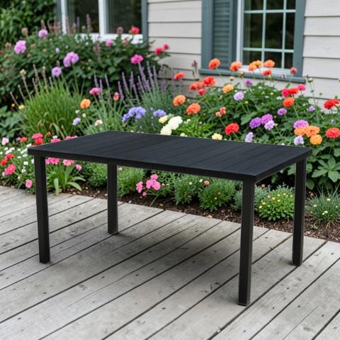 Градинска трапезна разтегателна маса 150x90x71.5 см, снимка 2 - Pvc маси