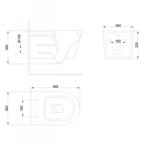 Конзолна тоалетна чиния Flowo, снимка 2 - Тоалетни чинии