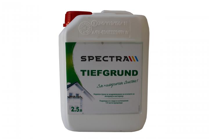 Грунд за стени и фасади Spectra Tiefgrund 2.5л - Грунд за бои за стени