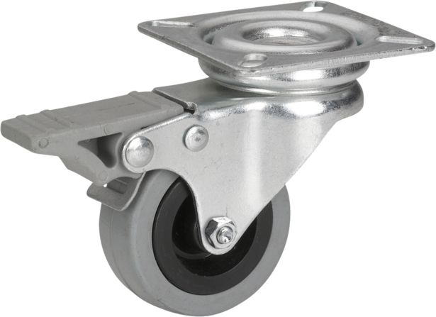 ПВЦ Колело с фиксатор 50х19мм - Мебелни колела