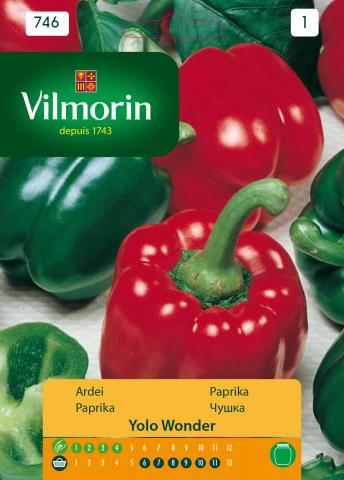 Чушка Yolo Wonder - Вилморин - Семена за плодове и зеленчуци