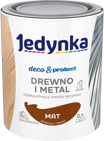 Бързосъхнеща боя Jedinka 0.7 л тъмнокафяв - Бои за метал