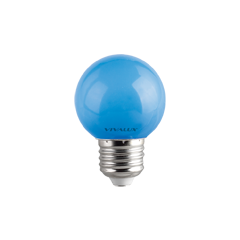 LED крушка G45 1W E27 синя 60lm - Лед крушки е27