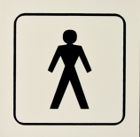 Табела "Мъжка тоалетна"