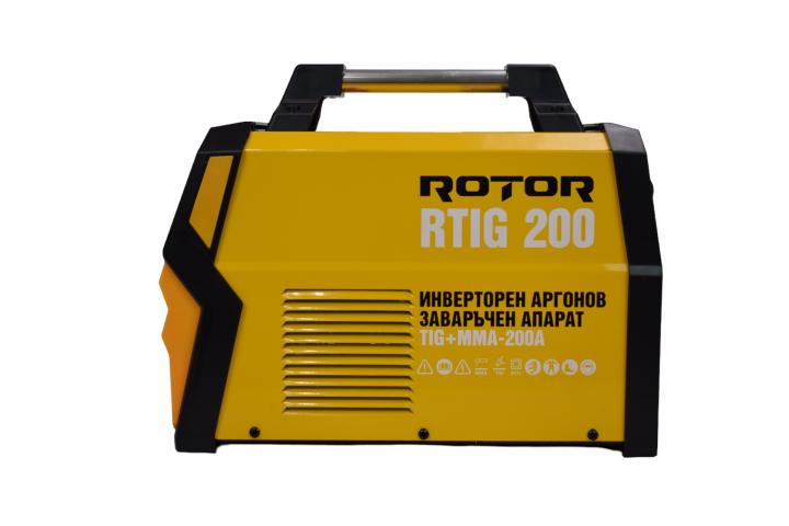 Инверторен АРГОНОВ заваръчен апарат Rotor RTIG 200, снимка 2 - Инверторни електрожени