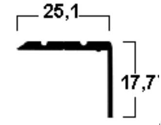 Г-образен профил 2.4х2х270 см бронз, снимка 2 - Профили