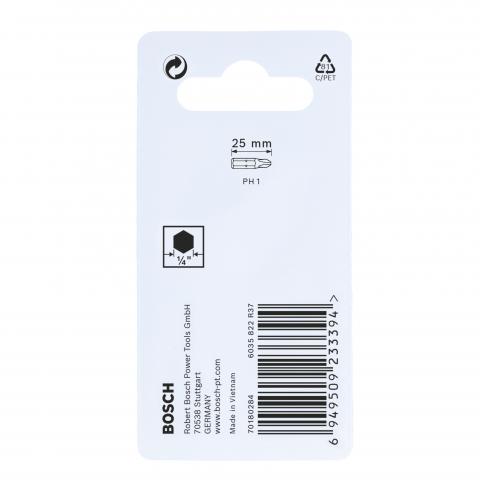 Комплект битове Impact Control PH1 25 мм Bosch 2 бр, снимка 3 - Битове