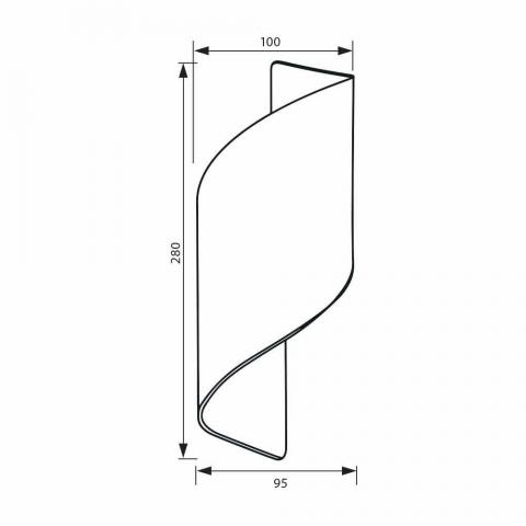 LED фасаден аплик APOLLO 230V 2x5W 4000К IP54 бял, снимка 6 - Градински лампи