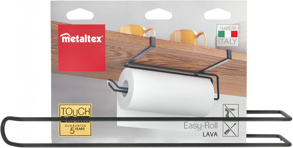 Подрафтова поставка за хартия Easy-roll Lava - Кухненски аксесоари за окачване