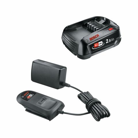Стартов сет Bosch PBA батерия 18V 2.5Ah + зарядно AL 18V-20 - Батерии и зарядни устройства