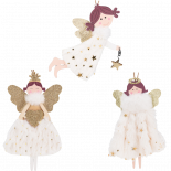 Коледна декорация ангелче 14 см