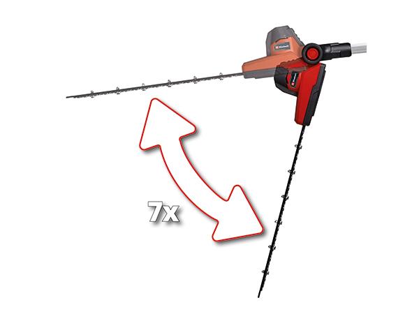 Акумулаторен телескопичен храсторез Einhell GC-HH 18/45 Li T - Solo, снимка 6 - Храсторези