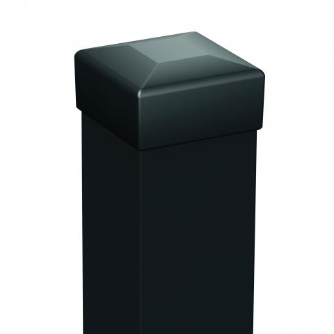 Квадратен ограден стълб с капачка и анкерна планка, снимка 2 - Оградни пана и врати