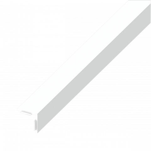 Лепящ се ъглов профил PVC 10х10 мм 2.5 м бял - Pvc профили