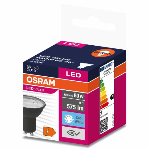 LED крушка GU10 6.9W 575Lm 4000K 36°, снимка 3 - Лед крушки gu10