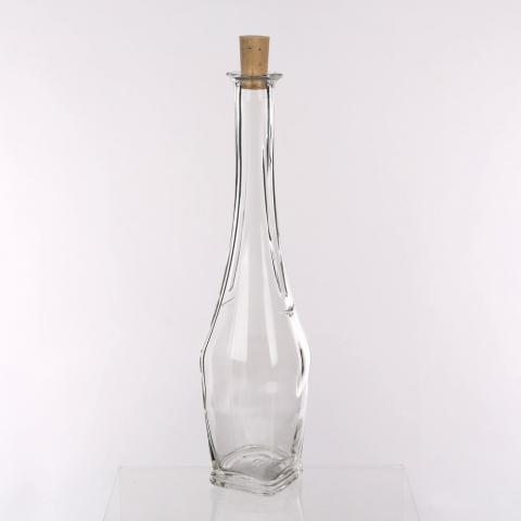 Стъклена бутилка с коркова тапа, 350 мл - Бутилки