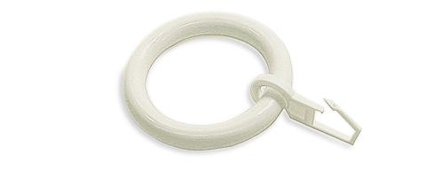 Аксесоар пластмасова халка с кукичка бяло - Аксесоари