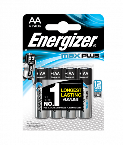 Батерия Energizer Max Plus AA 1.5V 3+1бр. - Батерии