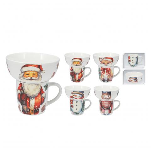 Коледна купа с чаша - Коледни артикули