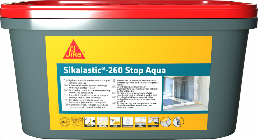 Хидроизолация Sikalastic-260 Stop Aqua 7 кг - Смеси за хидроизолация